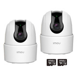 Kitx2 Cámara De Seguridad Imou Ranger 2c Wifi Ip 2mp + 128gb