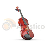 Viola De Arco 4/4 Tampo Maciço Arco Breu Case Corda Paganini