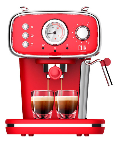 Cafetera Profesional Express Gadnic Automática 19 Bar 1050w Color Rojo