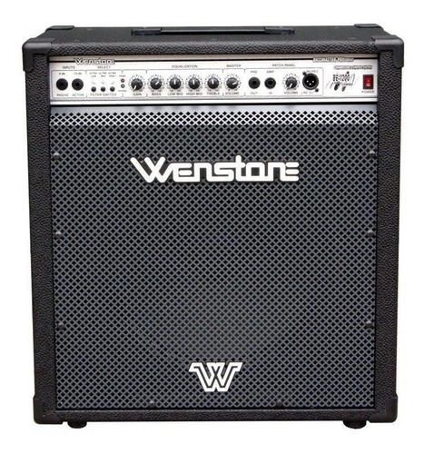 Amplificador Wenstone Be-1200 Transistor Para Bajo De 120w Color Negro 220v