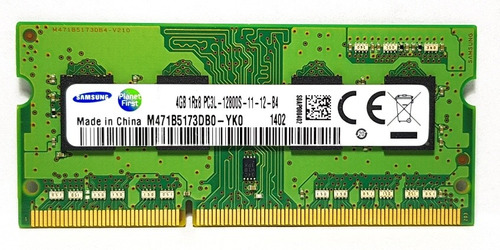 Memoria Ram Samsung Ddr3 4gb Pc3l-12800s Sodimm Para Laptop