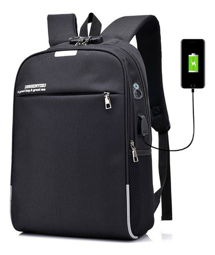 Mochila Notebook Impermeavel Usb Antifurto Universitaria