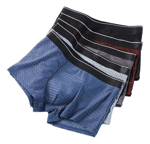 Kit 5 Para Boxer Wear, Cueca Antialérgica De Fibra De Bambu