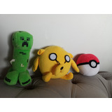 Peluche Minecraft Creeper Pokebola Hora De Aventura Jake 