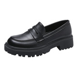 Mocasines Negros Ielgy Zapatos De Mujer Retro Durable