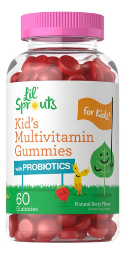 Carlyle Lil Sprouts Multivitaminas + Probióticos 60 Gomitas Sabor Tropical