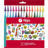 Marcador Escolar Filgo X 30 Colores En Caja - Rosario