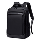 Mochila Bolsa Notebook 15,6 Resistente Impermeável Premium Cor Preto Desenho Do Tecido Poliéster Impermeável