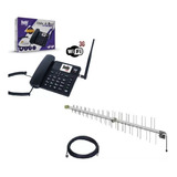 Kit Telefone Rural Com Roteador Bdf-12 + Antena E Cabo 15dbi