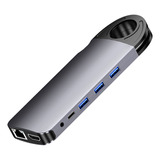 Hub Usb C De 10 Puertos -c A Rj45 Vga Gigabit Ethernet Usb 3