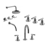 Combo Griferias Hidromet Sun Lever Bidet Lavatorio Ducha 