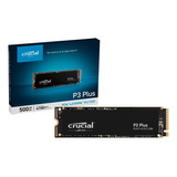 Ssd M.2 500gb P3 Plus Crucial Nvme Pcie 4.0 Gen 4 Pc Notebook Ct500p3pssd8 Velocidade Leitura Até 4700mb/s