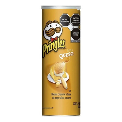 Botana Base De Papa Sabor Queso Pringles Bote De 124 Gramos | MercadoLibre