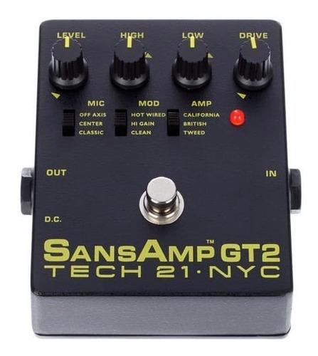 Pedal Sansamp Gt2 Preamp Emulador De Guitarra