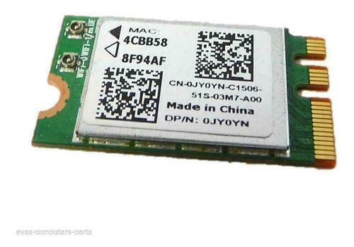 Dell Dw1707 Wifi Wireless Bt 4.0 Mini Pci-e Card Jy0yn 0jy0y