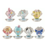 Set 7 Figuras Sanrio Kuromi My Melody Colección Marina