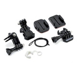 Kit Soporte Accesorios Moto Casco Bici Vstarcam Para Gopro Color Negro