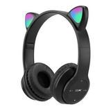 Auricular Bluetooth Con Orejas De Gato Mas Luz Led