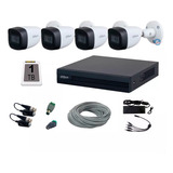 Kit Cctv 4 Camaras 1080  Microfono Wizsense 1tb Utp 