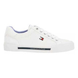 Tenis Tommy Lestiel White Blanco Para Dama