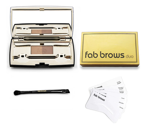 Fab Brows Duo Kit De Cejas - Kit De Maquillaje Marrn Claro/m