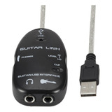 Guitar Link Adaptador P10 P/usb Interface Guitarra Violão