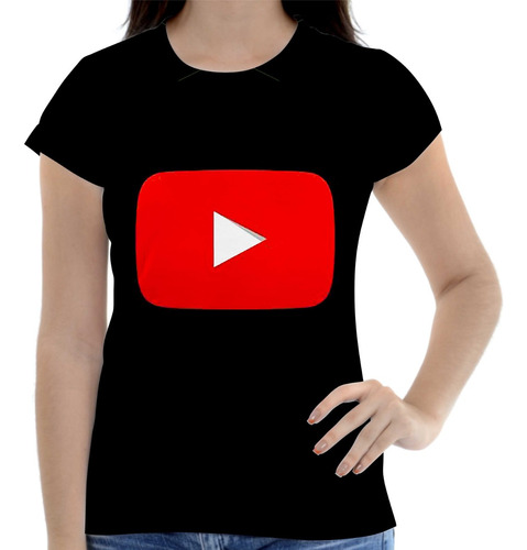 Camisa Camiseta Feminina Youtube Youtuber Canal Envio Hoj 13