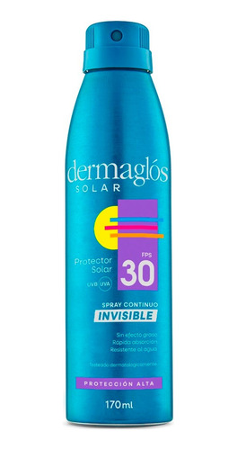 Protector Solar Dermaglos Spray Invisible Fps30 170ml