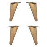 Patas De Madera 15cm Para Muebles - Cónica Diagonal X4 Und