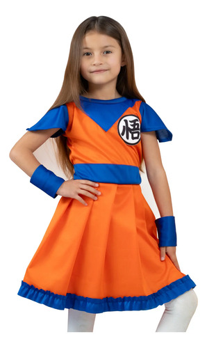 Disfraz Goku Para Niña, Gocusita Kakaroto Vestido 12 14 Y 16