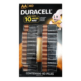 Pilas Duracell Aa Mayoreo C40 En Blister Baterias Alcalinas