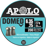 Diabolos Balines Apolo Domed .25  (6.35mm) X 200 Und 33gr