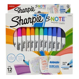 Marcadores Sharpie S-note X 12 Colores Resalta/subraya 