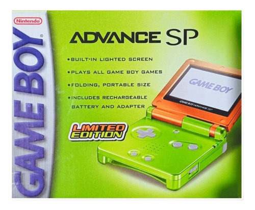 Game Boy Advance Sp Lime / Orange 