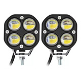 Par Faros De Lupa Doble Color  Exploradoras Para Auto Moto