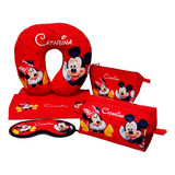 Kit Viagem Mickey E Minnie - Personalizado Com Nome