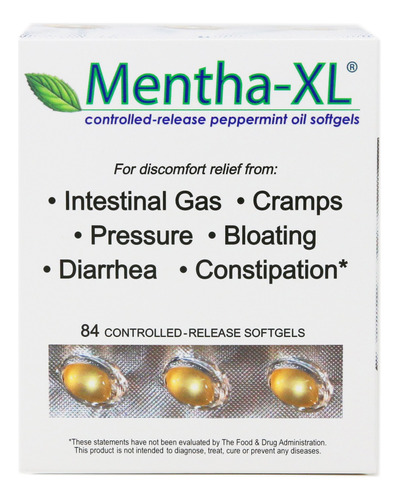 Mentha-xl Aceite De Menta, 84 Capsulas Blandas