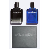 Zara Navy Black + 800 Black 2 X 100ml Edt Para Hombre