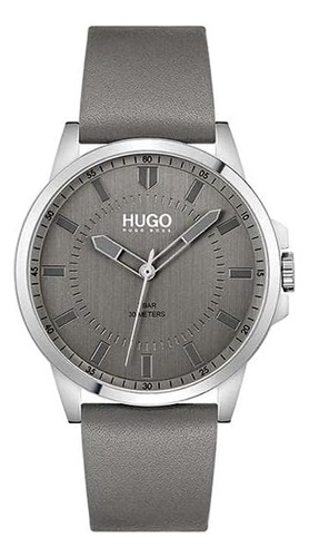 Hugo First Reloj Casual Para Hombre De Cuarzo, Acero Inoxida