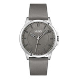 Hugo First Reloj Casual Para Hombre De Cuarzo, Acero Inoxida