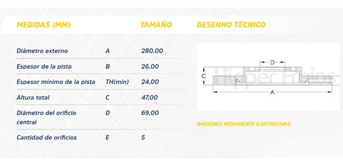 Disco De Freno Delantero Hyundai Tucson Kia Sportage Foto 2