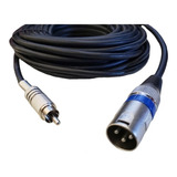 Cabo Xlr Macho X Rca Macho Metal 2 Metros