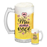 Caneca De Chopp Cerveja Vidro Para Presente Dia Das Mães