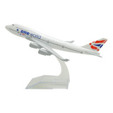 Brinquedo Modelo De Avião De Metal B747-400 Da British Airwa