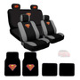 Ultimate Superman Asiento Coche Covers Floor Mats Set Logo Seat Bocanegra