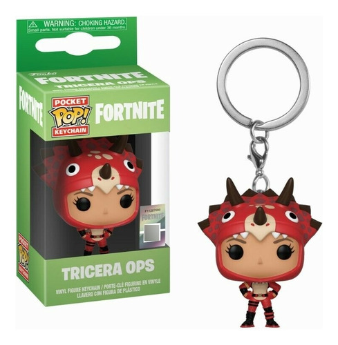 Funko Pop! Keychain: Fortnite - Tricera Ops (35716) 