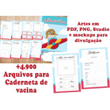 Kit Artes Cadernetas De Vacinas E Saúde +100 Modelos