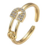 Anillo Ajustable Laminado Oro 18k/goldfilled Microcircones