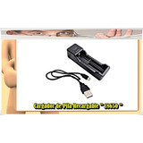 Cargador Pila Recargable 18650 Carga Usb - Caba - 