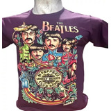 Remera The Beatles Algodon Premium